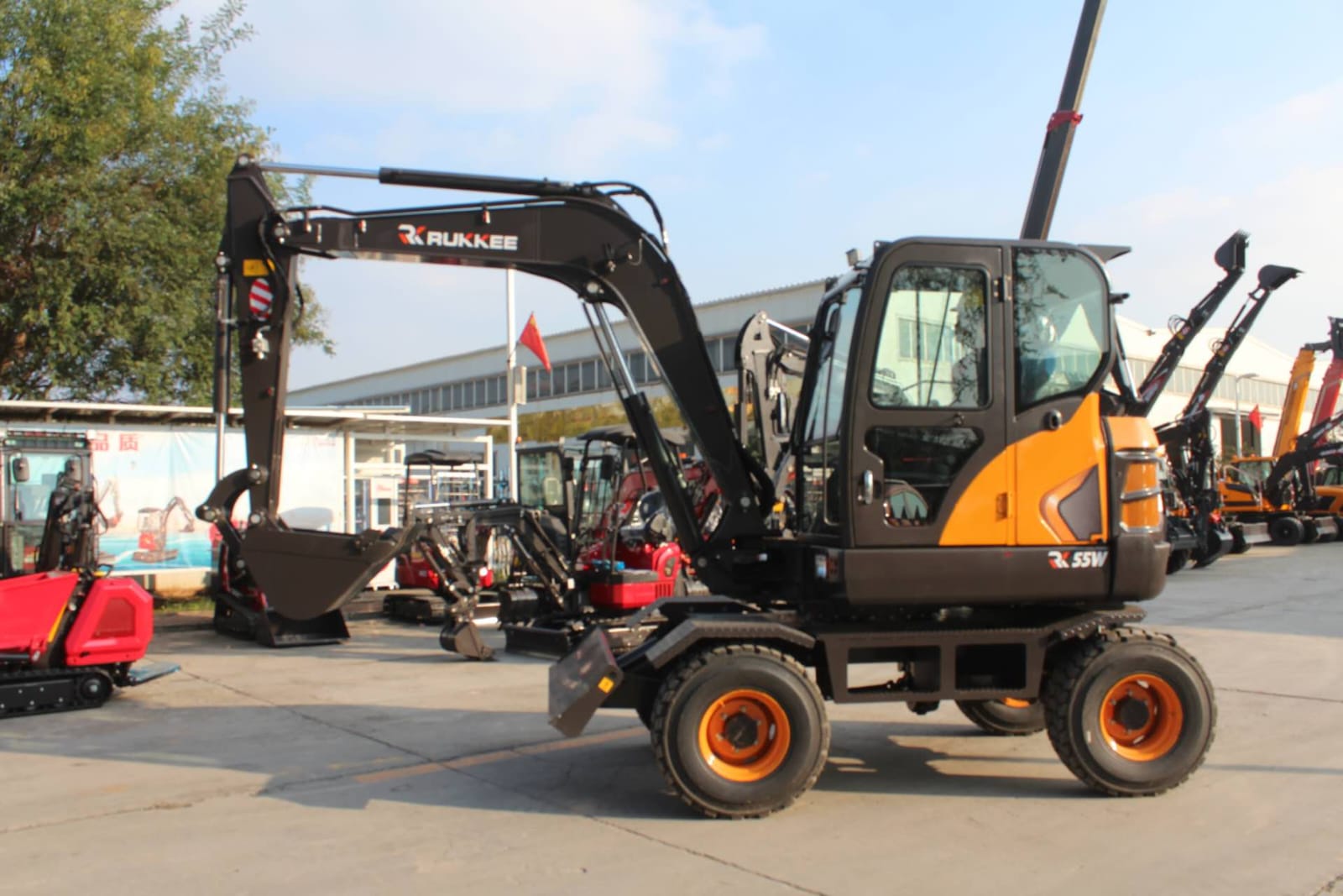 RUKKEE excavator operating on site